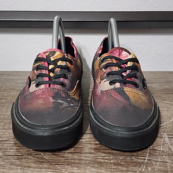 Vans Authentic Women’s Athletic Skate Shoes Sneakers Size 7.5 Ombre Floral - Picture 2 of 9